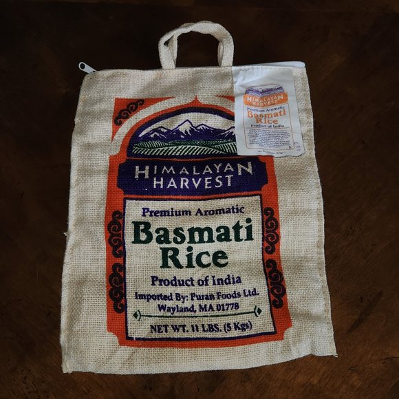 Basmati Rice tote bag, 12" x 14.5" - Picture 1 of 3